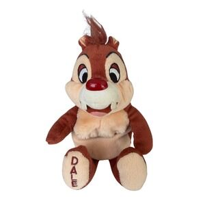 Disney Dale Plush Stuffed Animal Toy Red Nose Chipmunk Character 9 INCH